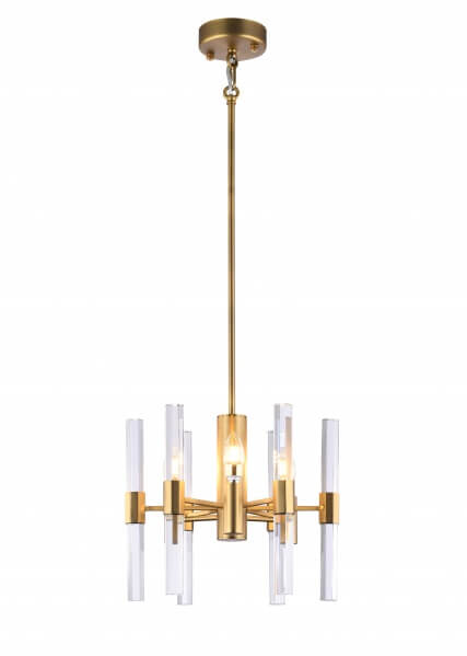 BETHEL BRASS METAL FRAME CHANDELIER MU06BR