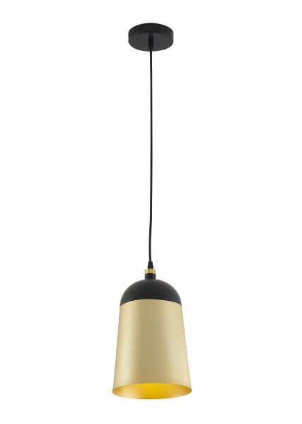 BETHEL  BLACK WITH GOLD  SINGLE PENDANT  SR08BG