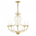 LIVEX LIGHTING  KATARINA CHANDELIER SOFT GOLD  42905-33