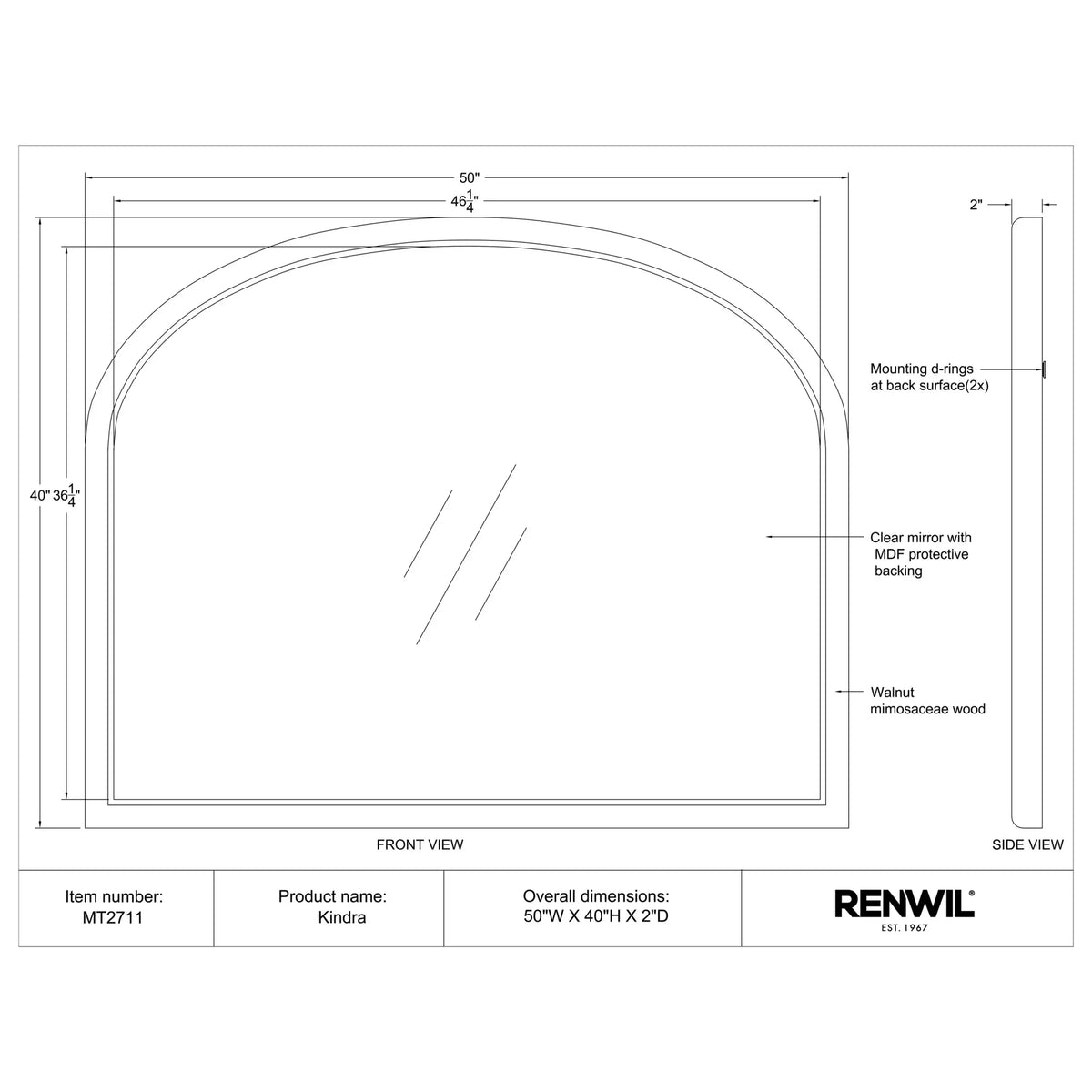 RENWIL KINDRA MIRROR MT2711