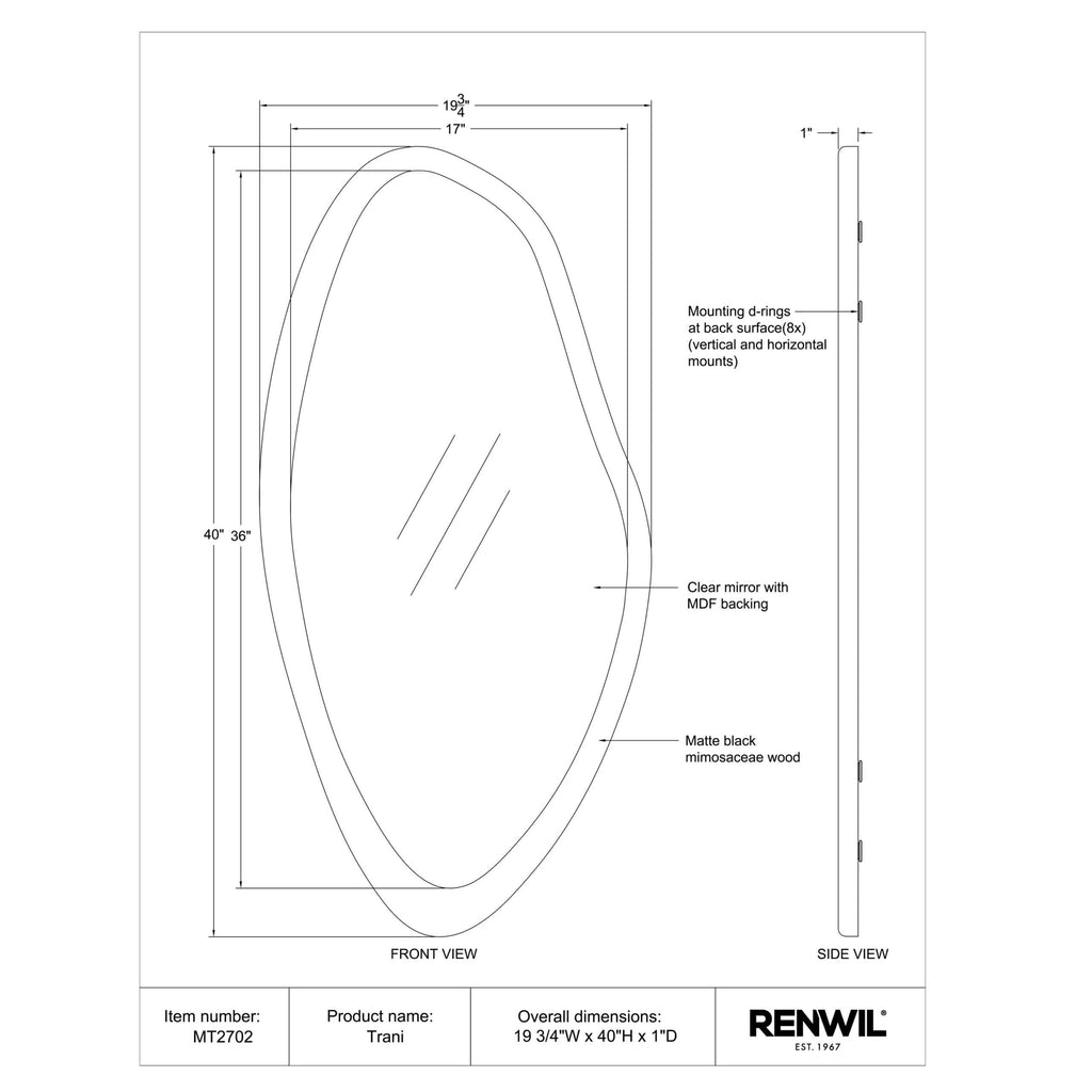 RENWIL TRANI MIRROR MT2702