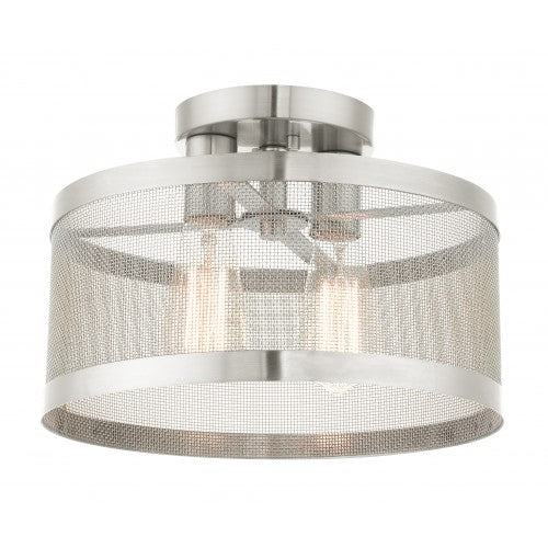 LIVEX LIGHTING Industro Ceiling Mount 46217-91