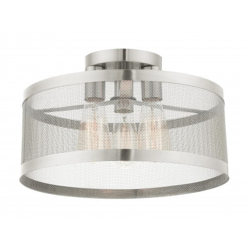 LIVEX LIGHTING Industro Ceiling Mount 46218-91