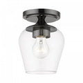 LIVEX LIGHTING WILLOW FLUSH MOUNT BLACK CHROME 46720-46
