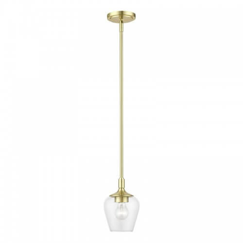LIVEX LIGHTING WILLOW PENDANT SATIN BRASS 46721-12