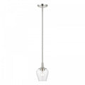 LIVEX LIGHTING WILLOW PENDANT BRUSHED NICKEL 46721-91
