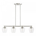 LIVEX LIGHTING WILLOW LINEAR CHANDELIER BRUSHED NICKEL 46724-91
