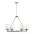 LIVEX LIGHTING WILLOW CHANDELIER BRUSHED NICKEL 46726-91