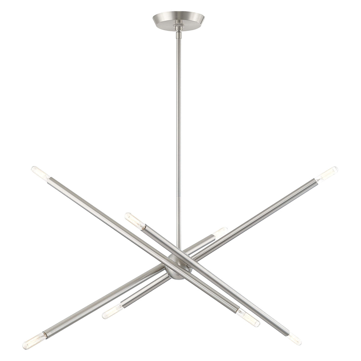 LIVEX LIGHTING Soho Linear Chandelier Brushed Nickel 46778-91