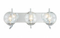 BETHEL CLEAR GLASS GLOBE SHADES WALL SCONCE KJ01CH
