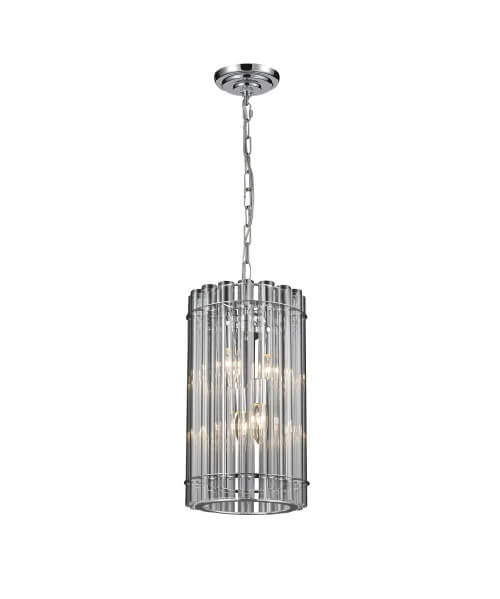 BETHEL CHROME FRAME SINGLE PENDANT LIGHT LX80P9CH