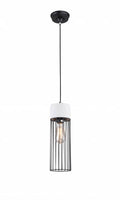 BETHEL LIGHT GREY CEMENT FRAME SINGLE PENDANT DU146P4G
