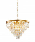 BETHEL ROUND GOLD METAL FRAME CHANDELIER OC21C20G