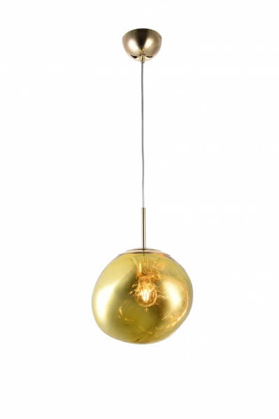 BETHEL GOLD ORB ACRYLIC SINGLE PENDANT DU136P11G