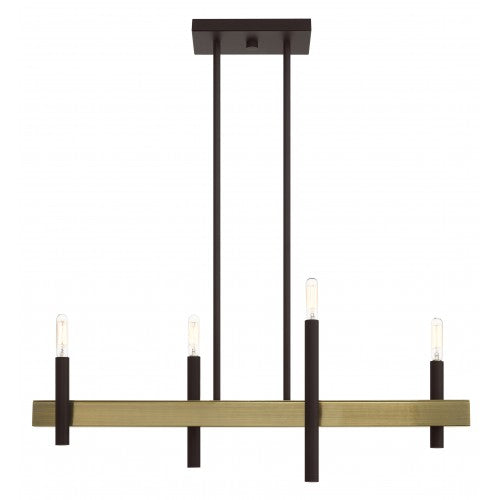 LIVEX LIGHTING Denmark Linear Chandelier 49334-07