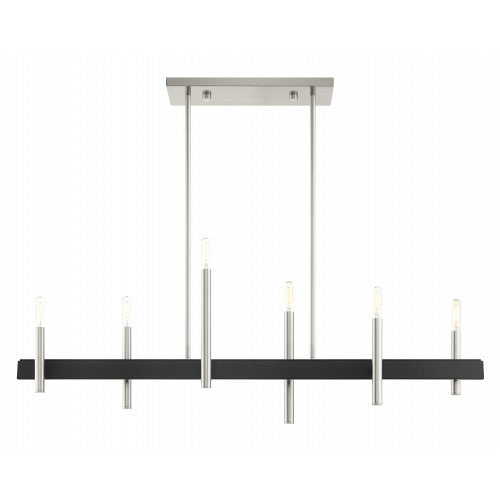 LIVEX LIGHTING Denmark Linear Chandelier 49336-91
