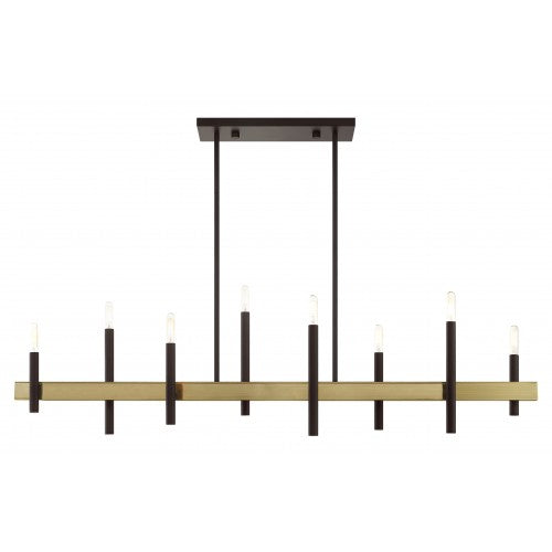 LIVEX LIGHTING Denmark Linear Chandelier 49338-07