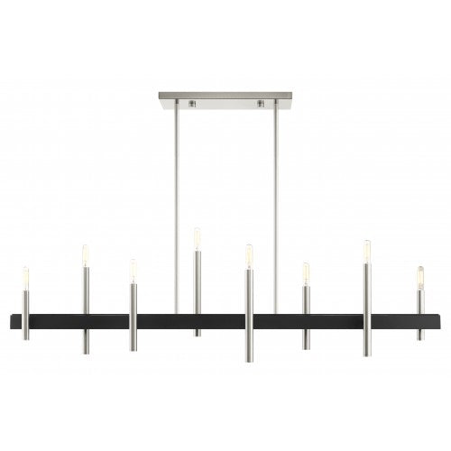 LIVEX LIGHTING Denmark Linear Chandelier 49338-91