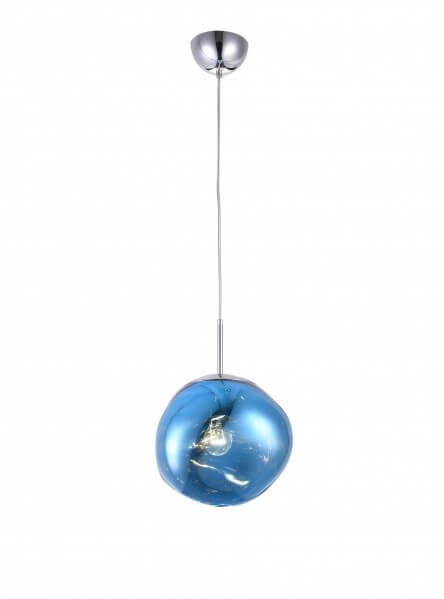 BETHEL BLUE ORB ACRYLIC SINGLE PENDANT DU136P11B