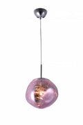 BETHEL PINK ORB ACRYLIC SINGLE PENDANT DU136P11P