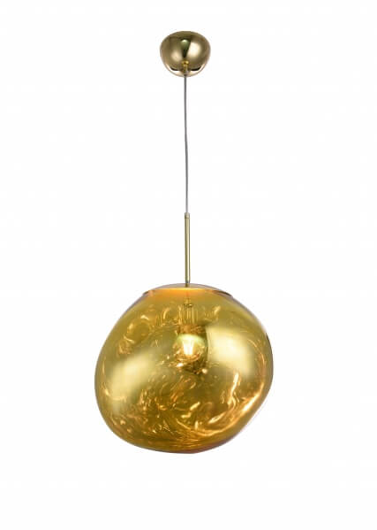 BETHEL PENDANT GOLD ACRYLIC ORB DU137P15G