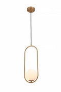 BETHEL GOLD METAL FRAME SINGLE PENDANT DU152P19G