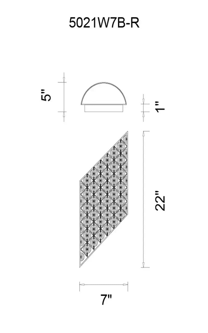 CWI LIGHTING  CHIQUE 4-LIGHT WALL SCONCE 5021W7B-L(C)