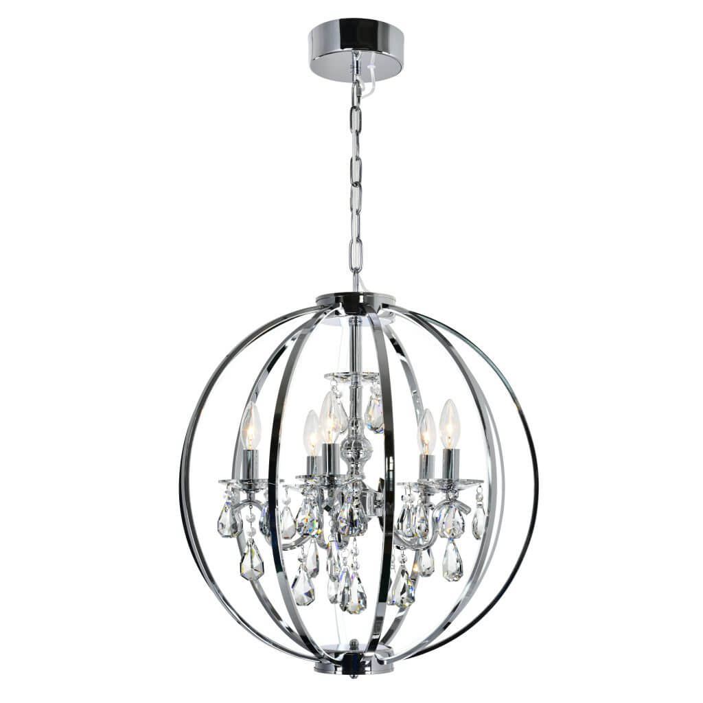 CWI LIGHTING  ABIA 5-LIGHT CHANDELIER 5025P22C-5