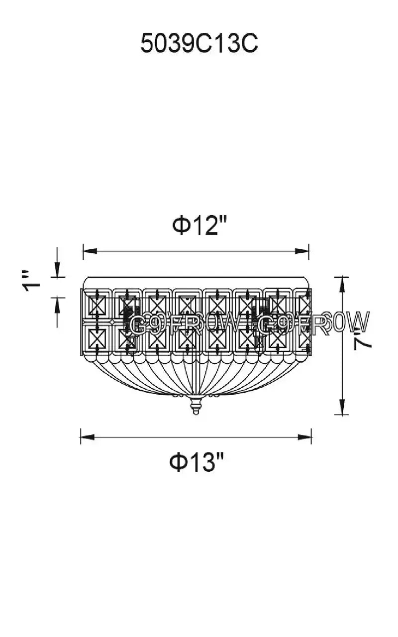 CWI LIGHTING  BLOOME 4-LIGHT FLUSH MOUNT 5039C13C