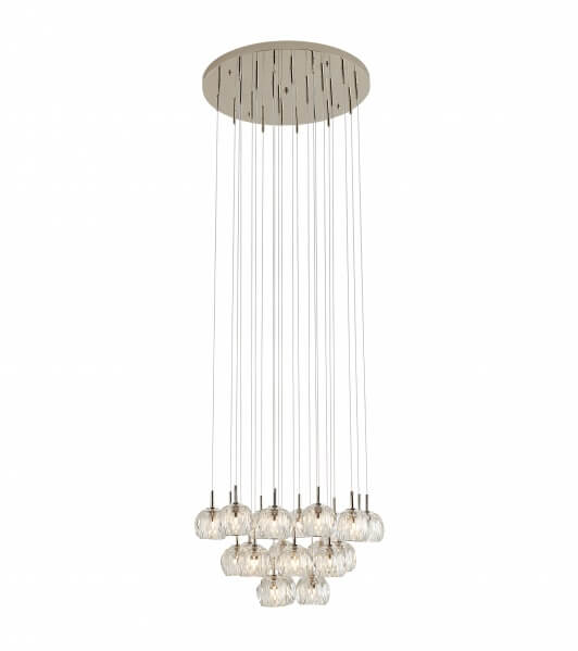 BETHEL POLISHED NICKEL FLUSHED CHANDELIER BDC04C24N