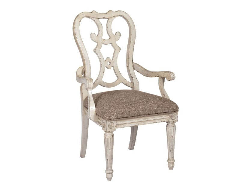 AMERICAN DREW SOUTHBURY CORTONA ARM DINING CHAIR 513-637 SET OF TWO