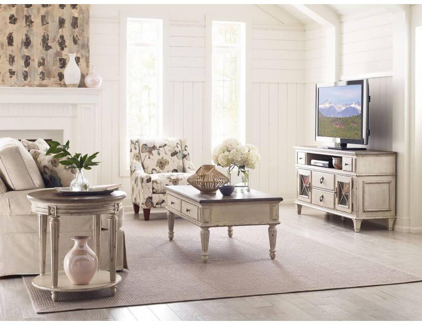 AMERICAN DREW SOUTHBURY ROUND END TABLE 513-916