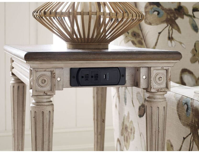 AMERICAN DREW SOUTHBURY CHARGING CHAIRSIDE TABLE 513-918