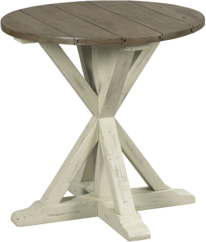 HAMMARY TRESTLE ROUND END TABLE 523918W