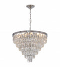 BETHEL SIX TIER CHROME METAL FRAME CHANDELIER  OC22C23CH