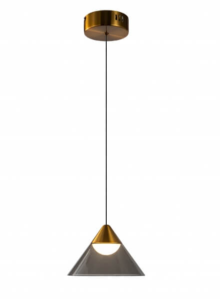 BETHEL PENDANT LIGHT WITH A SMOKE ACRYLIC SHADE GL331P7G
