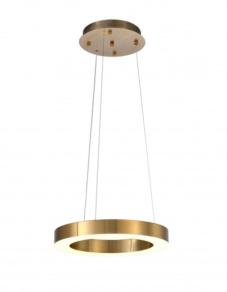BETHEL GOLD FRAME LED HALO CHANDELIER GL304C15G
