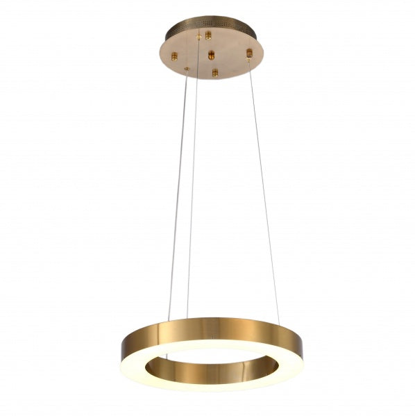 BETHEL GOLD FRAME LED HALO CHANDELIER GL305C19G