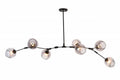 BETHEL BLACK METAL FRAME CHANDELIER DLS58C70B