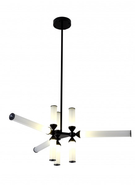 BETHEL LED BLACK ALUMINIUM FRAME CHANDELIER ZD25C43CO
