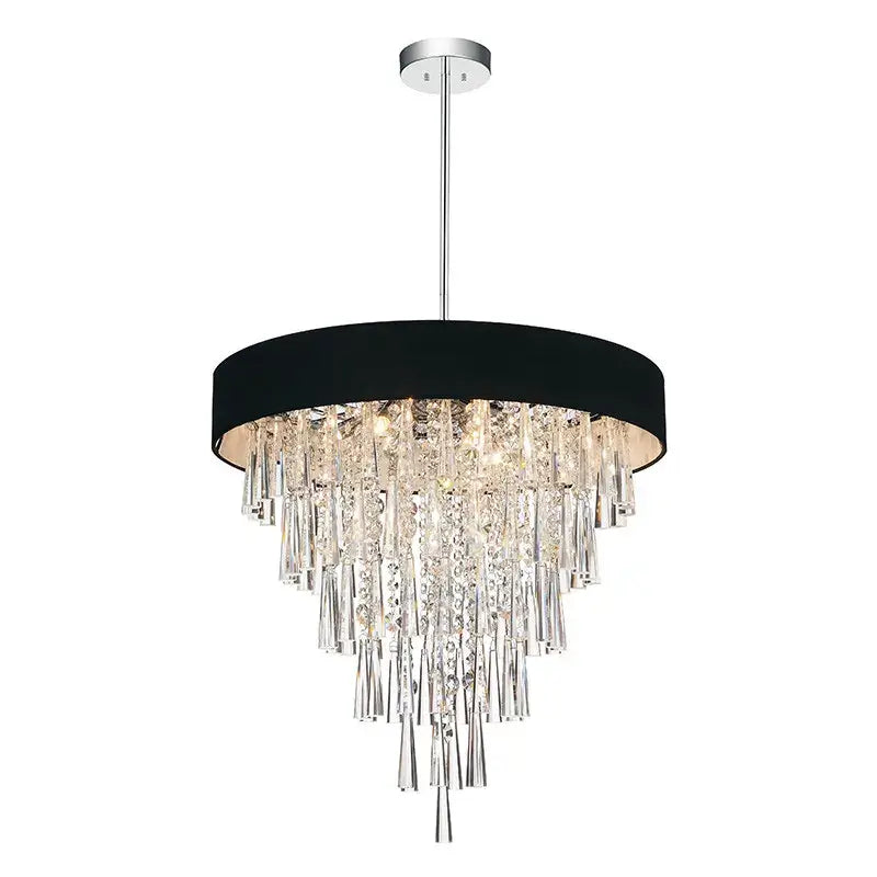 CWI LIGHTING FRANCA 8-LIGHT CHANDELIER 5523P22C (Black)