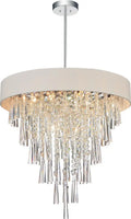CWI LIGHTING FRANCA 8-LIGHT CHANDELIER 5523P22C (Off White)