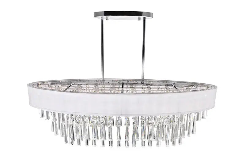 CWI LIGHTING FRANCA 8-LIGHT CHANDELIER 5523P38C-O (Off White)