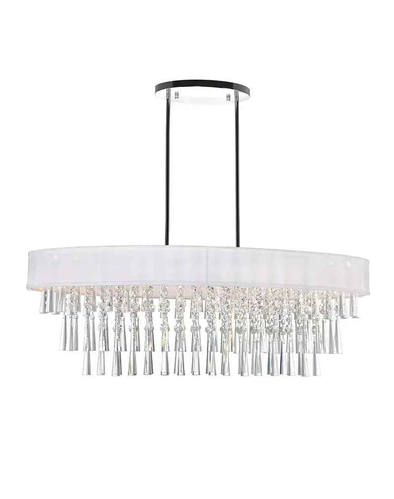 CWI LIGHTING FRANCA 8-LIGHT CHANDELIER 5523P38C-O (Off White)
