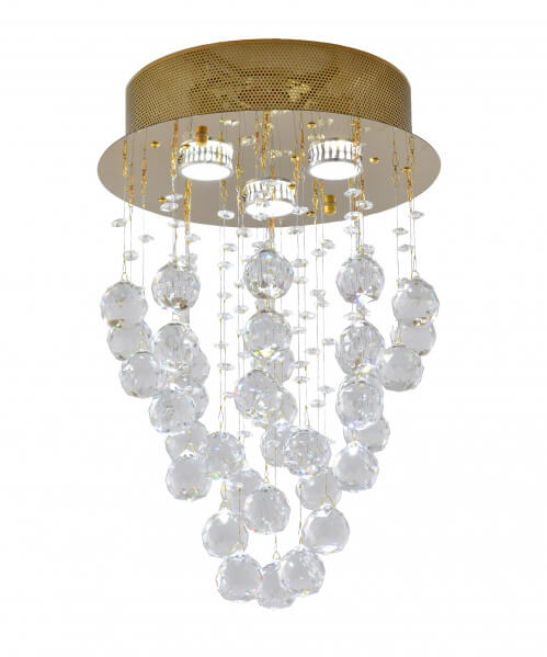 BETHEL GOLD SEMI FLUSH MOUNT LX03G