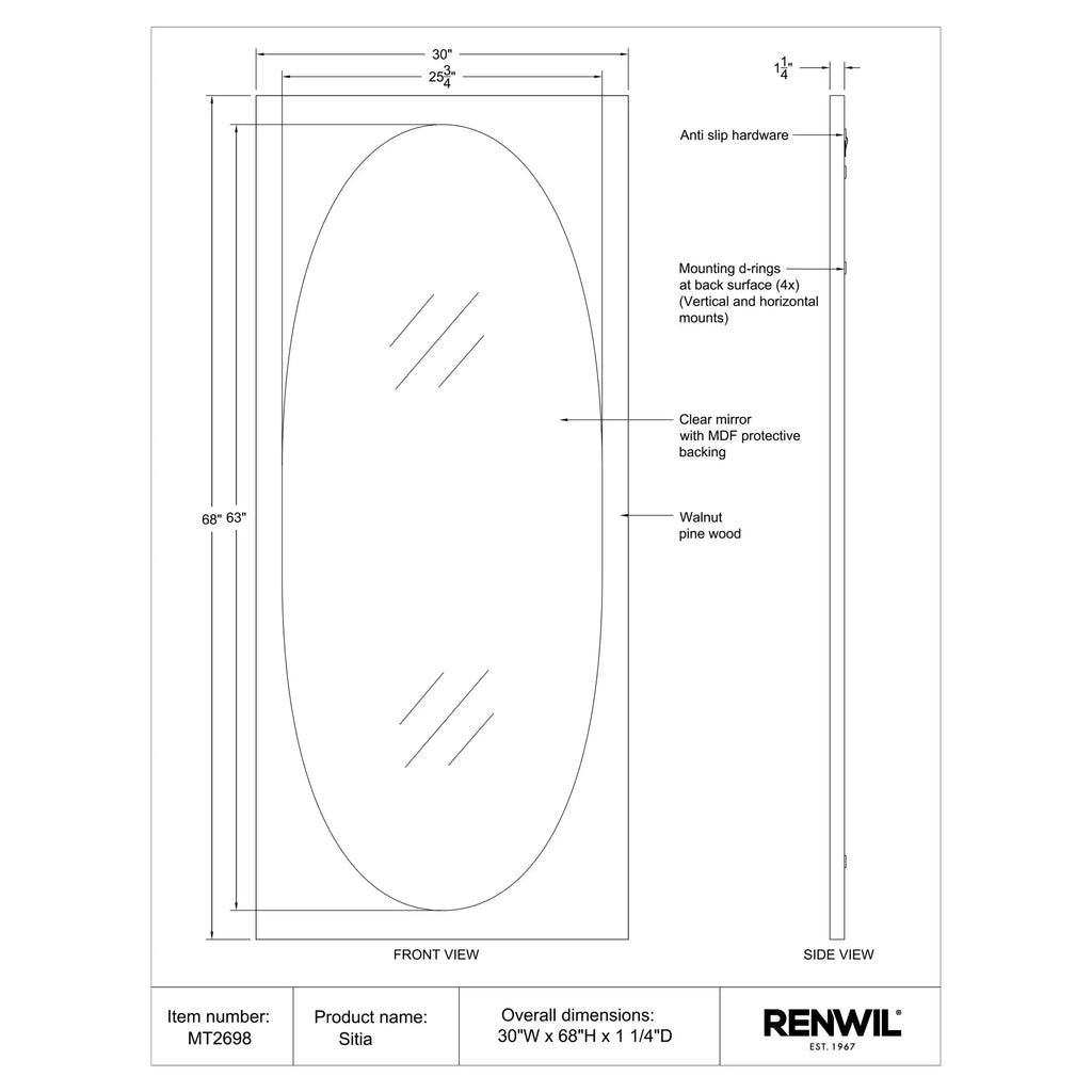 RENWIL SITIA MIRROR MT2698
