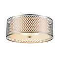 CWI LIGHTING MIKAYLA 3-LIGHT FLUSH MOUNT 5555C17SN
