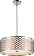CWI LIGHTING MIKAYLA 3-LIGHT CHANDELIER 5555P17SN