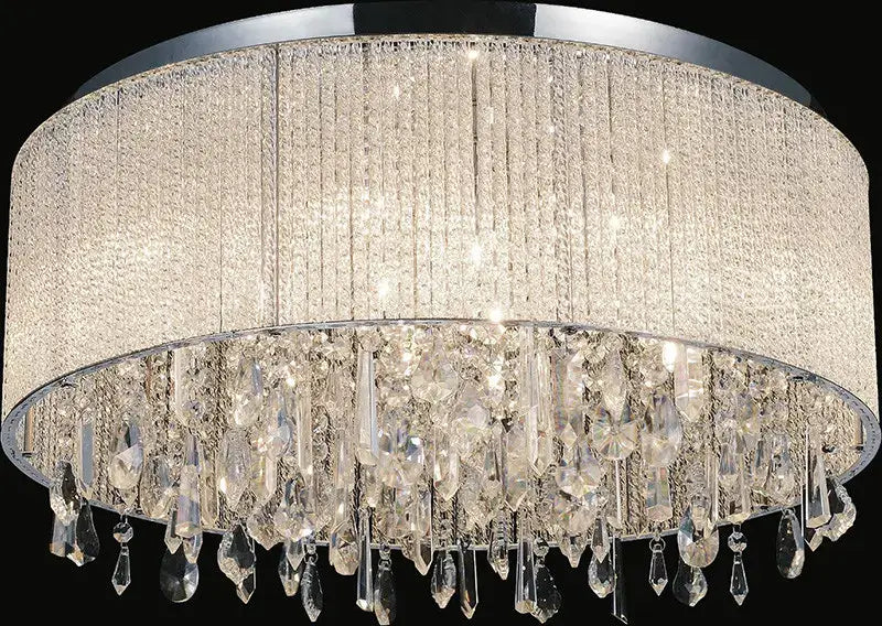 CWI LIGHTING BENSON 14-LIGHT FLUSH MOUNT 5562C24C Clear