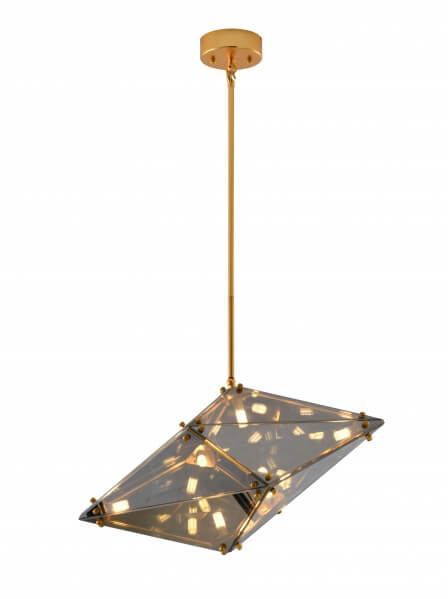 BETHEL GOLD FRAMED PRISIM CHANDELIER DLS52C22SM